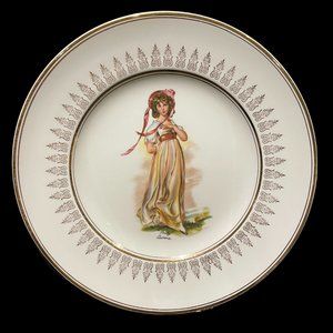 Vintage Wood & Sons Collector Plate Pinky